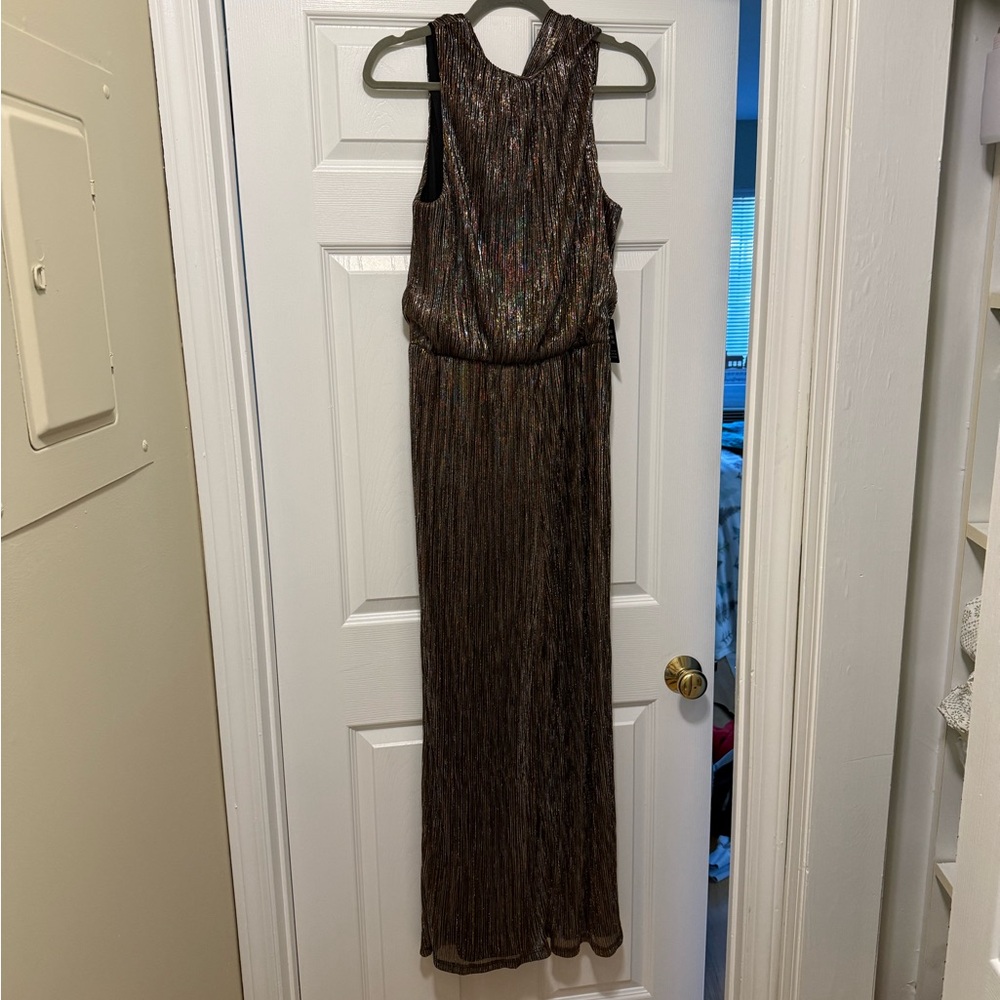 Express Elegant Metallic Jumpsuit